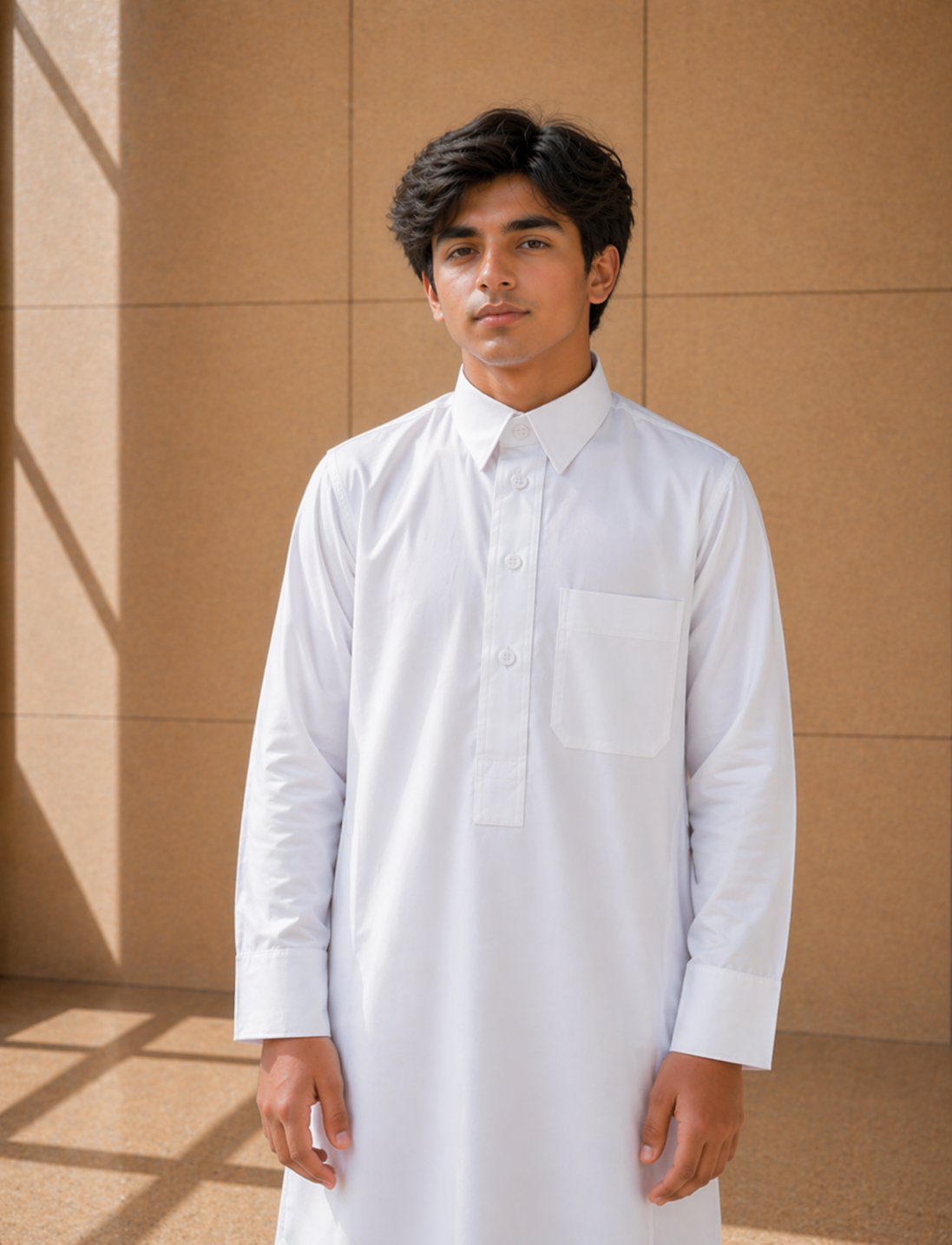 ثوب أبيض شبابي