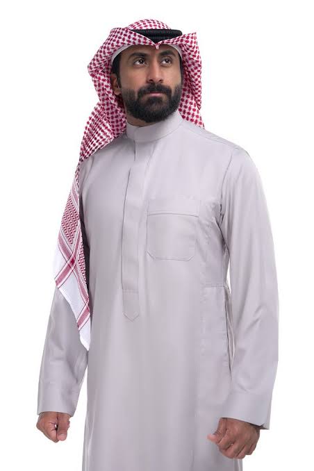 ثوب كلاسيك رمادي فاتح