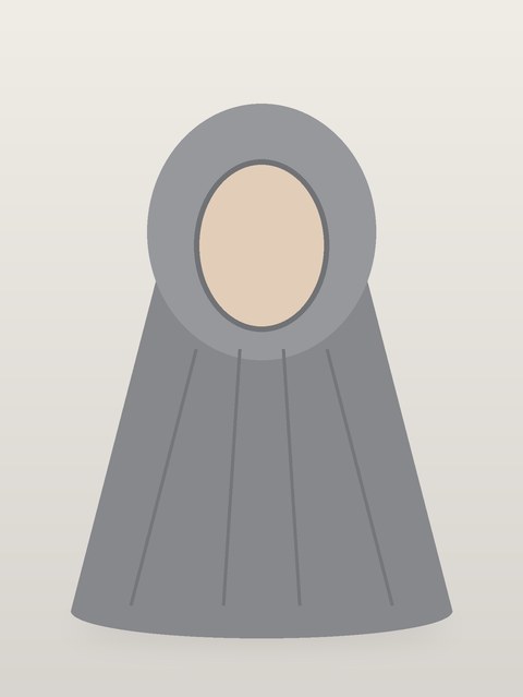 حجاب قطن رمادي