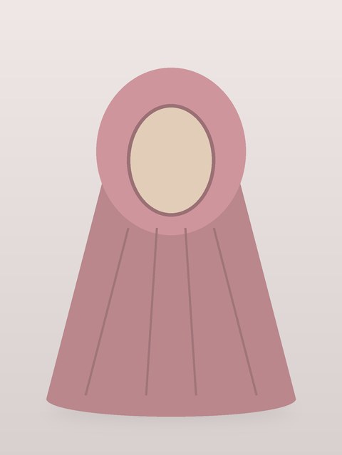 حجاب كريب روز